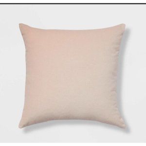 Cotton Velvet Square Throw Pillow Light Peach-Room Essentials-070